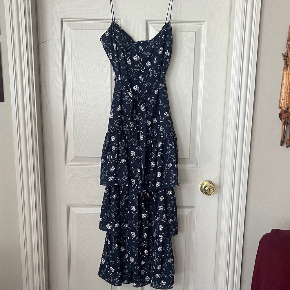 Floral Navy Floral Tiered Sundress